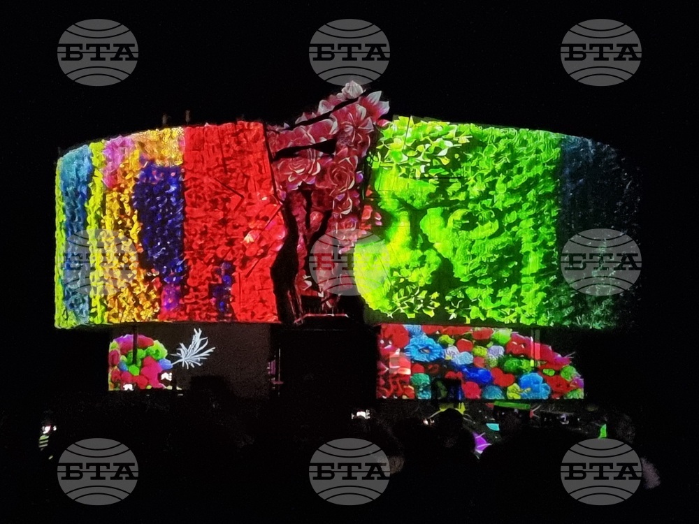 Бургас - откриване на фестивала "Вода" с 3D мапинг върху Пантеона