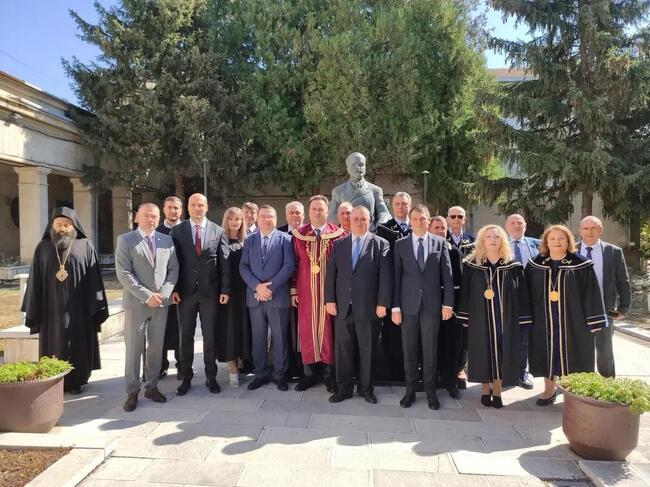 Зам.-министърът на туризма Павлин Петров присъства на откриването на академичната учебна година в Стопанската академия „Димитър А. Ценов”