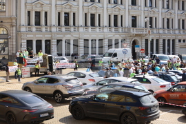 Демонстрация против промените в наредбата за обучение на шофьори