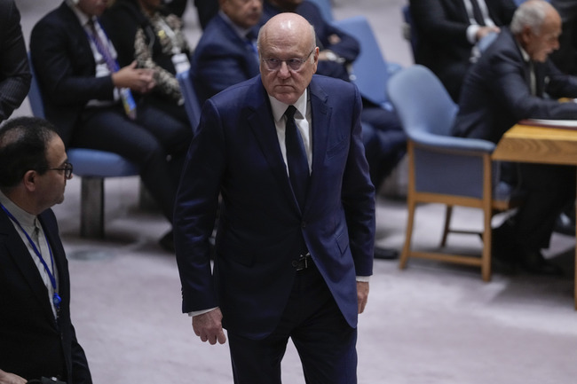 Микати: Ливанското правителство приоритизира прилагането на Резолюция 1701 на Съвета за сигурност на ООН в нейната цялост, без изменения