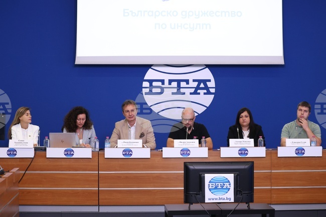 Национален пресклуб на БТА-София - Българско дружество по инсулт - пресконференция