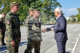 Ямбол - тържествена церемония - военнослужещи - посрещане