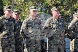 Ямбол - тържествена церемония - военнослужещи - посрещане
