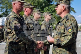 Ямбол - тържествена церемония - военнослужещи - посрещане