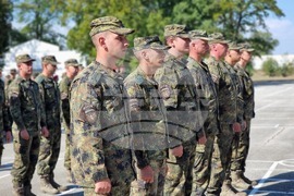 Ямбол - тържествена церемония - военнослужещи - посрещане