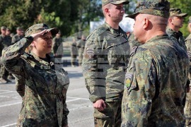 Ямбол - тържествена церемония - военнослужещи - посрещане