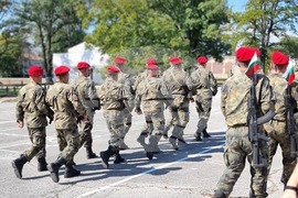 Ямбол - тържествена церемония - военнослужещи - посрещане