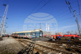 Централна железопътна гара - дерайлирал влак