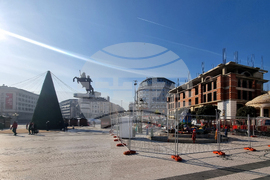 Република Северна Македония - централен площад в Скопие