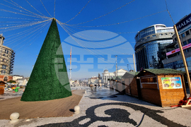 Република Северна Македония - централен площад в Скопие