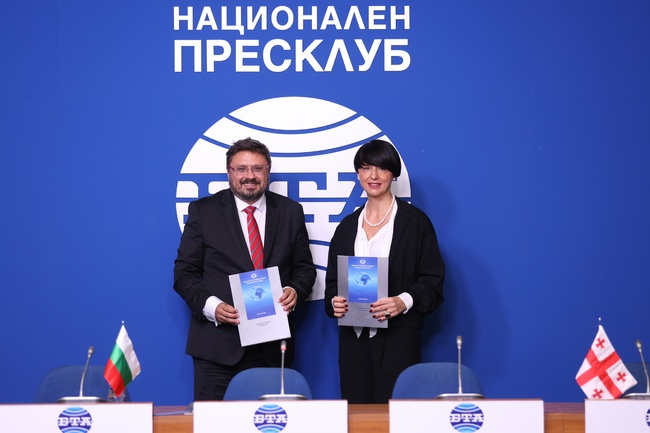 БТА и обществената медия на Грузия GPB подписаха споразумение за обмен на новини