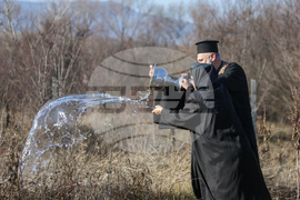 Село Лозен - бъдещ параклис - водосвет