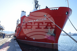 Varna, on the Black Sea - Research/Survey Vessel Sv. Sv. Kiril I Metodii - Departure - Antarctica