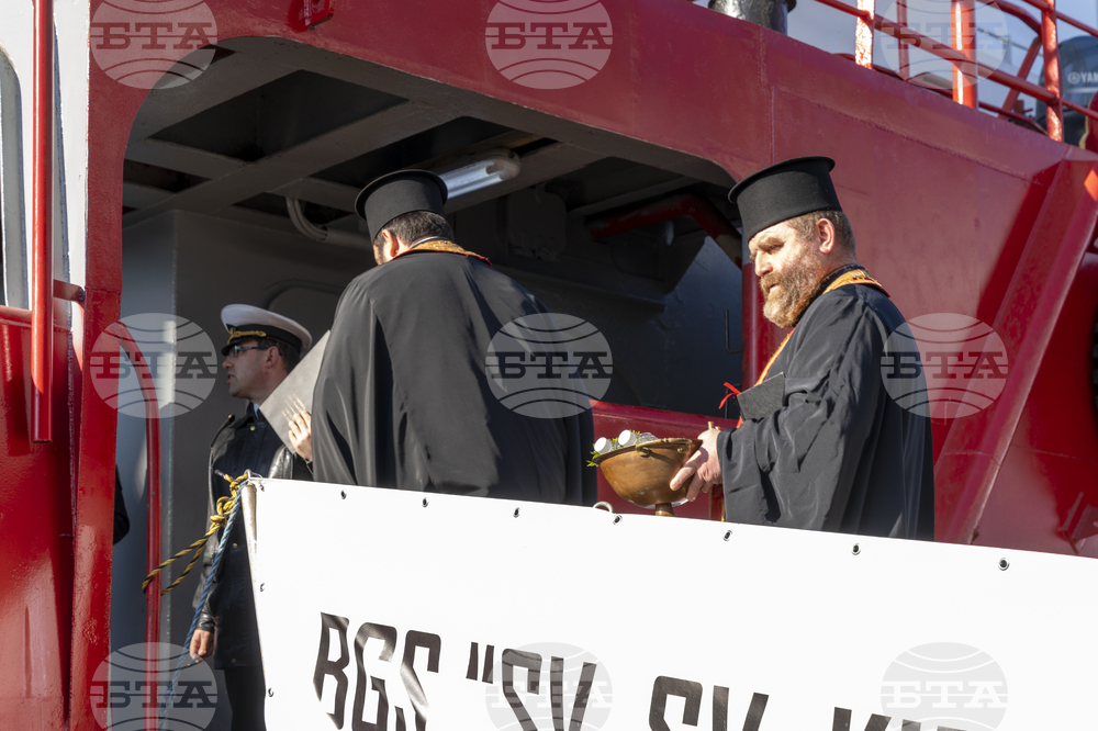 Varna, on the Black Sea - Research/Survey Vessel Sv. Sv. Kiril I Metodii - Departure - Antarctica 