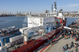 Varna, on the Black Sea - Research/Survey Vessel Sv. Sv. Kiril I Metodii - Departure - Antarctica 