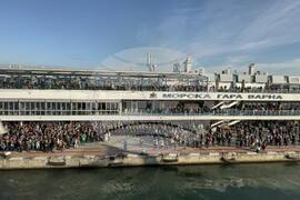 Varna, on the Black Sea - Research/Survey Vessel Sv. Sv. Kiril I Metodii - Departure - Antarctica