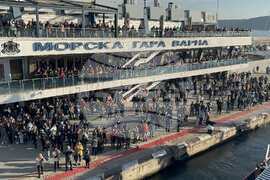 Varna, on the Black Sea - Research/Survey Vessel Sv. Sv. Kiril I Metodii - Departure - Antarctica