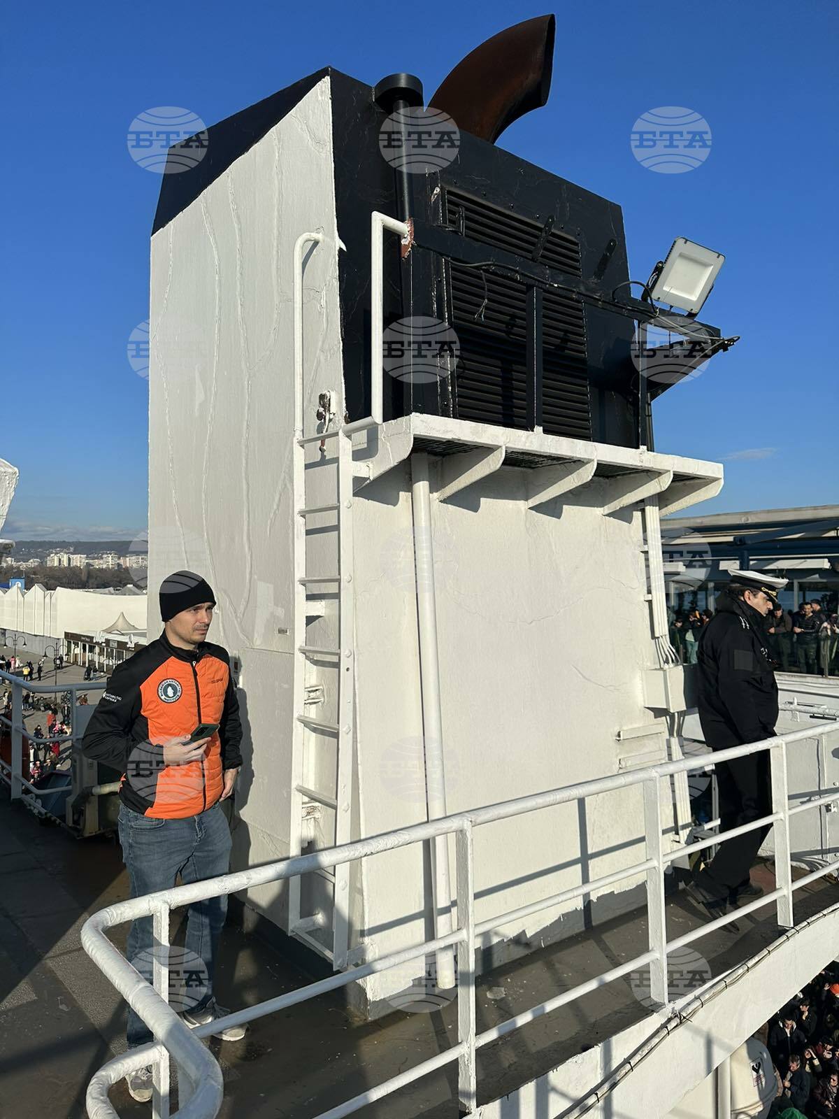 Varna, on the Black Sea - Research/Survey Vessel Sv. Sv. Kiril I Metodii - Departure - Antarctica