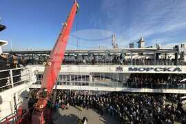 Varna, on the Black Sea - Research/Survey Vessel Sv. Sv. Kiril I Metodii - Departure - Antarctica