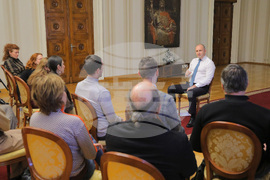 Румен Радев - Народен театър - актьори - среща