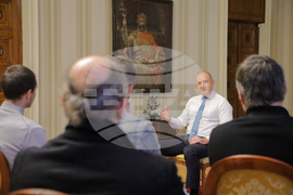 Румен Радев - Народен театър - актьори - среща