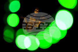 Статуя на София - празнично осветление - новогодишна украса