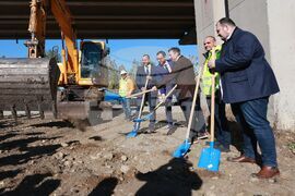 Столична община - надлез - Бакърена фабрика - първа копка