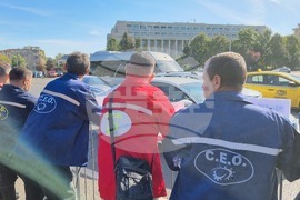 Румъния - миньори и енергетици - протест