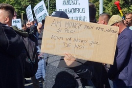Румъния - миньори и енергетици - протест