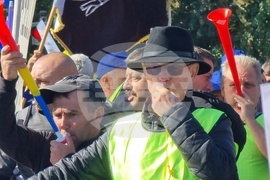 Румъния - миньори и енергетици - протест