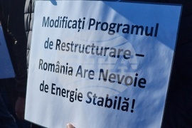 Румъния - миньори и енергетици - протест