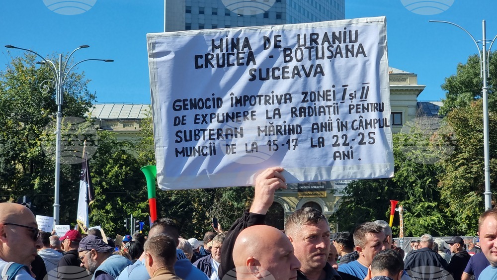 Румъния - миньори и енергетици - протест
