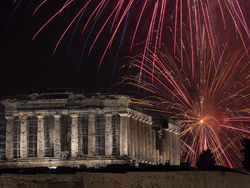 APTOPIX Greece New Year
