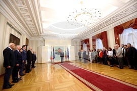 Румен Радев - Георги Николов - Петер Шрайнер - награждаване