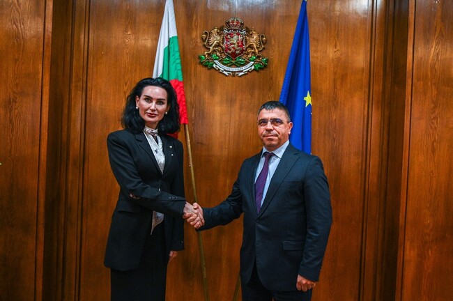 МВР: Министър Атанас Илков прие посланика на Украйна Н. Пр. Олеся Илащук