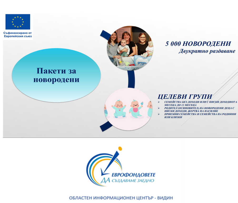 Областен информационен център Видин: Безплатни продукти за новородени деца от бедни и рискови семейства