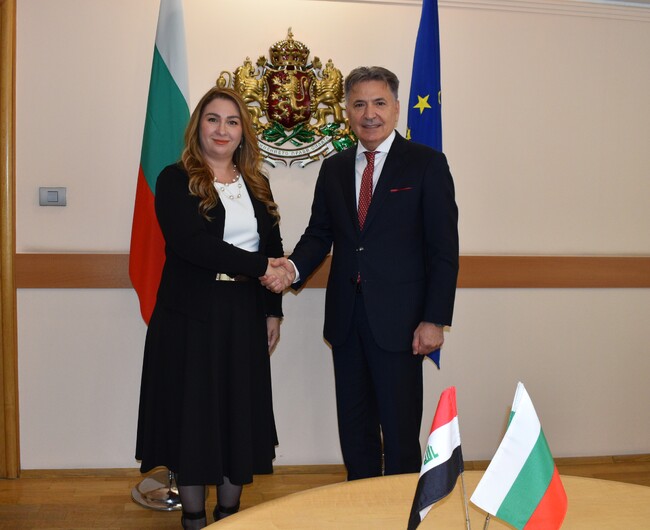 Министерство на икономиката и индустрията: Министър Николов проведе среща с посланика на Ирак у нас