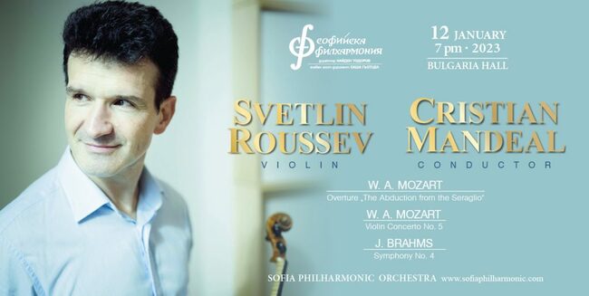 Romania's Top Conductor Mandeal, Violinist Roussev Star at Sofia Philharmonic First Concert for 2023