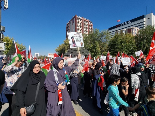 Турция - Анкара - поход в подкрепа на палестинците