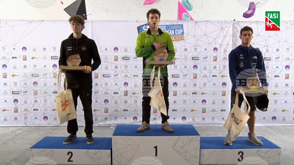 Slav Kirov Wins First Place at European Sport Climbing Cup in Boulder Final in Genoa
