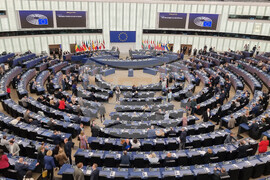 Франция - Страсбург - изглед - Европейският парламент - Пленарна зала