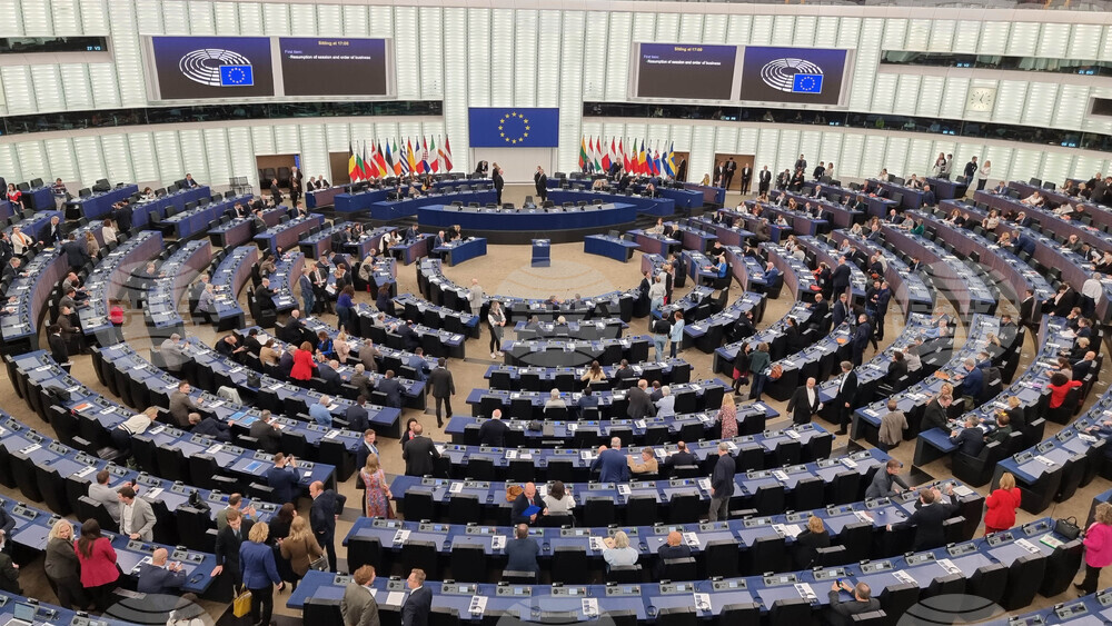 Франция - Страсбург - изглед - Европейският парламент - Пленарна зала