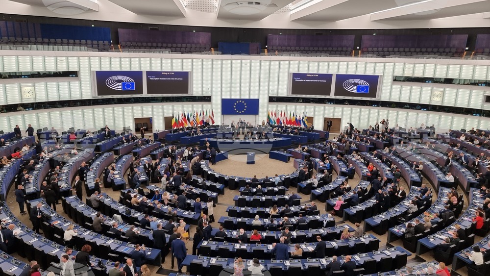 Франция - Страсбург - изглед - Европейският парламент - Пленарна зала