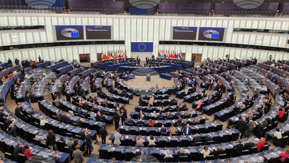 Франция - Страсбург - изглед - Европейският парламент - Пленарна зала