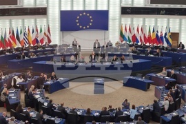 Франция - Страсбург - изглед - Европейският парламент - Пленарна зала