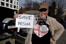 Бургас -  Протест "SAVE MISHA" в подкрепа на бившия президент на Грузия Михаил Саакашвали