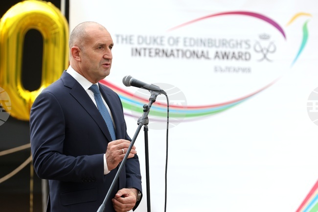 Президентът Румен Радев ще награди младежи с ниво „злато“ и „сребро“ от Международната награда на херцога на Единбург във Варна 