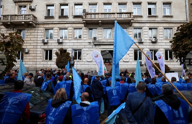 Федерация на транспортните работници „Подкрепа“ - протест