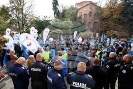 Федерация на транспортните работници „Подкрепа“ - протест