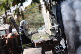 Благоевград - оранжерия - пожар